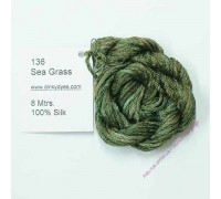 Шёлковое мулине Dinky-Dyes S-136 Sea Grass